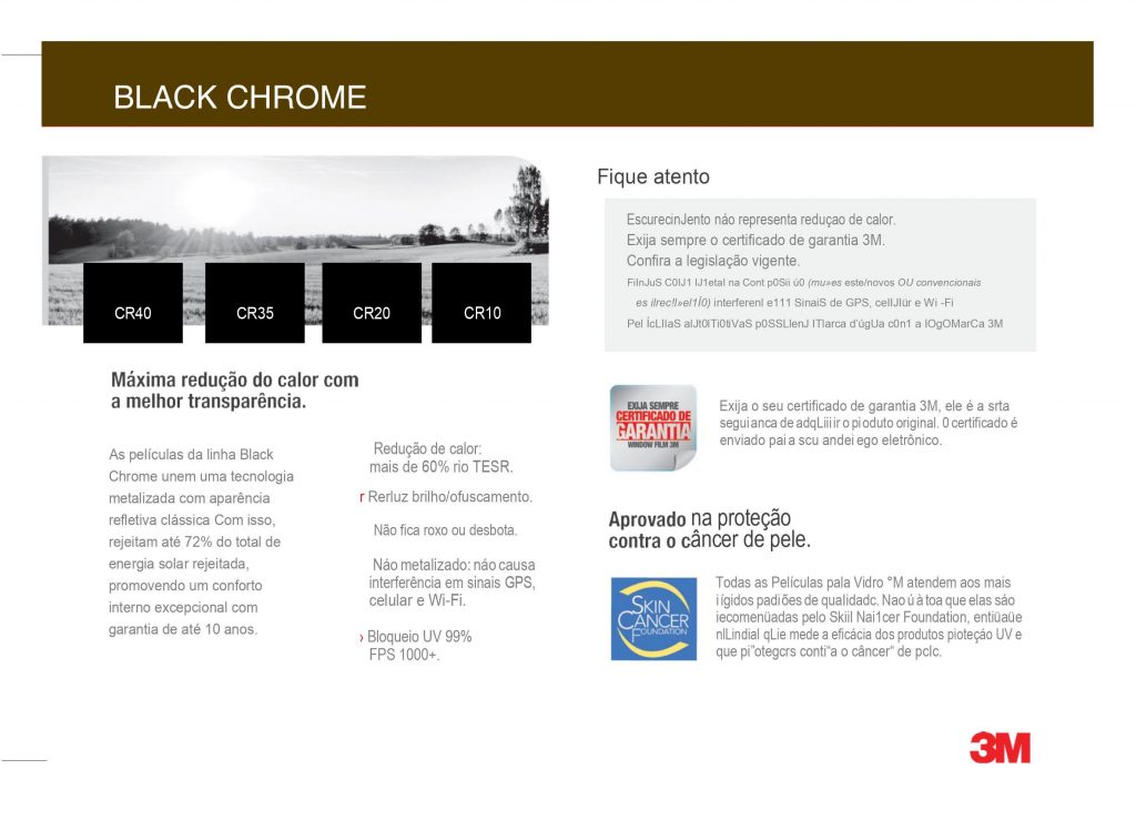 BLACK CHROME 3M